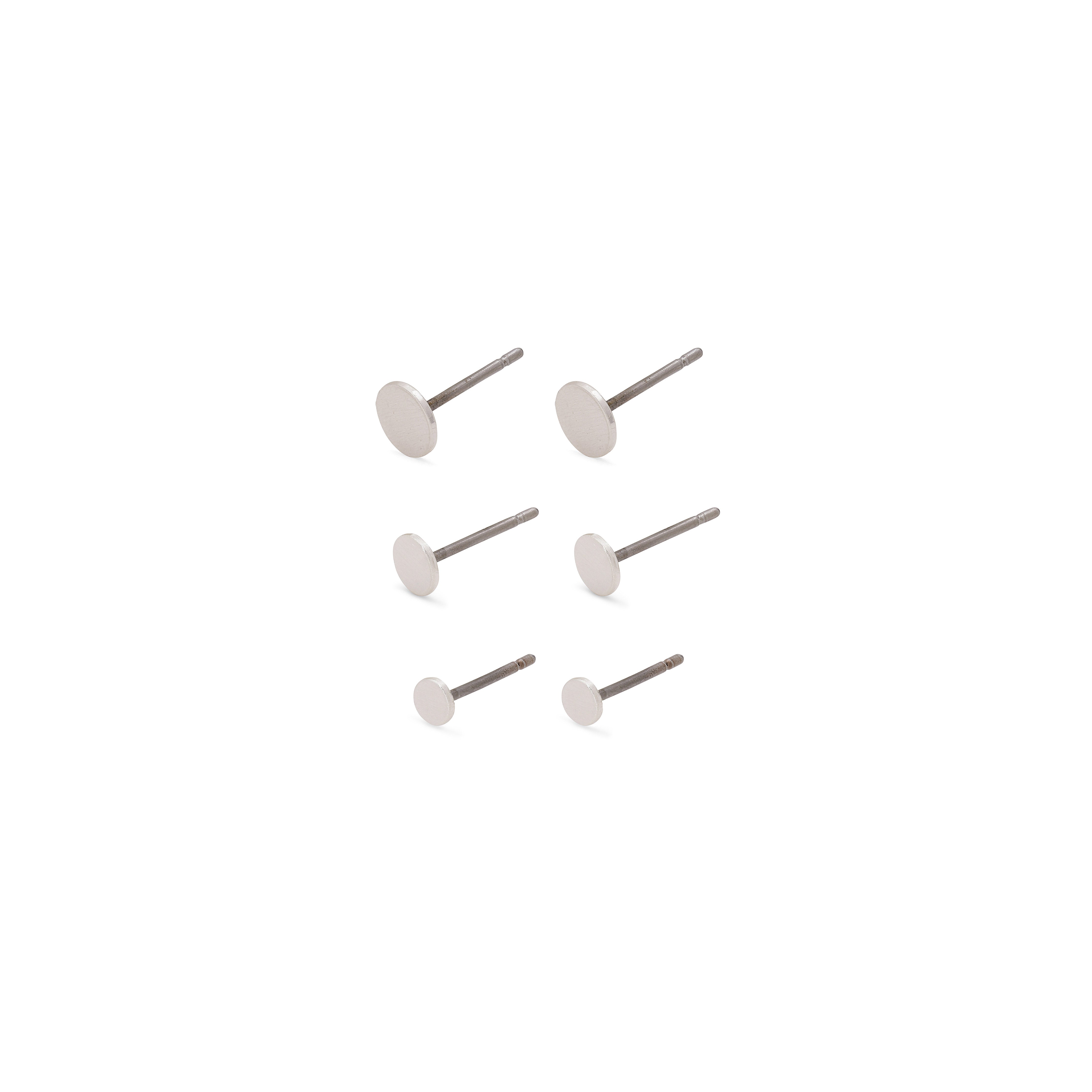 pilgrim-norma-ohrstecker-set-3-in-1-silber-plattiert-disc image 1