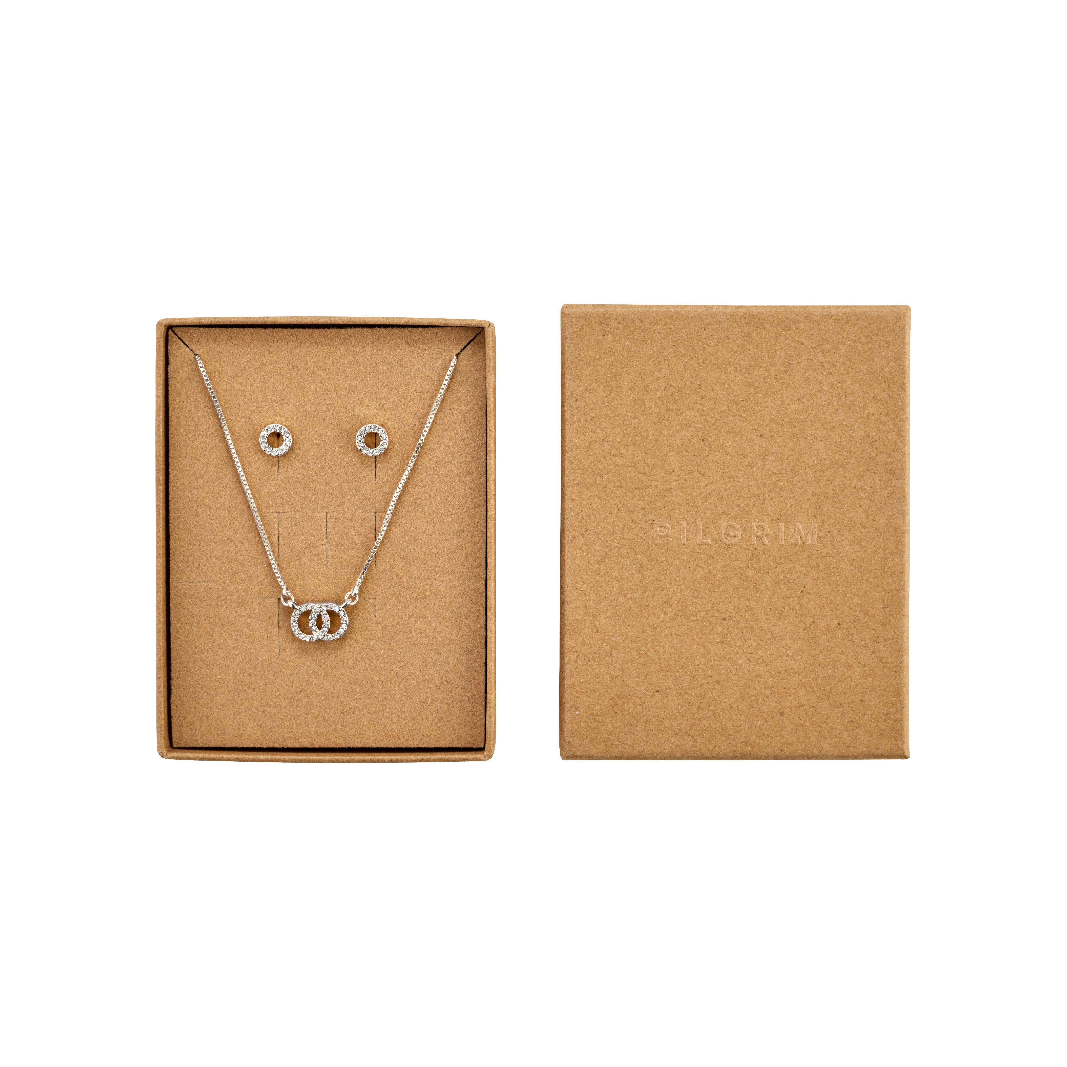 pilgrim-harlan-geschenkset-versilbert-halskette-ohrstecker-mit-preciosa-kristall image 1
