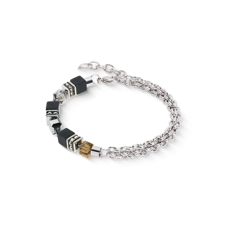 coeur-de-lion-geocube-fusion-winter-armband-silber-schwarz image 1