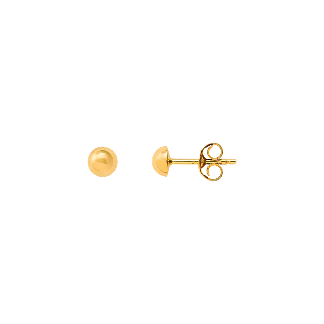 xenox-fine-ohrstecker-585-gelbgold-schlicht-2 image 1