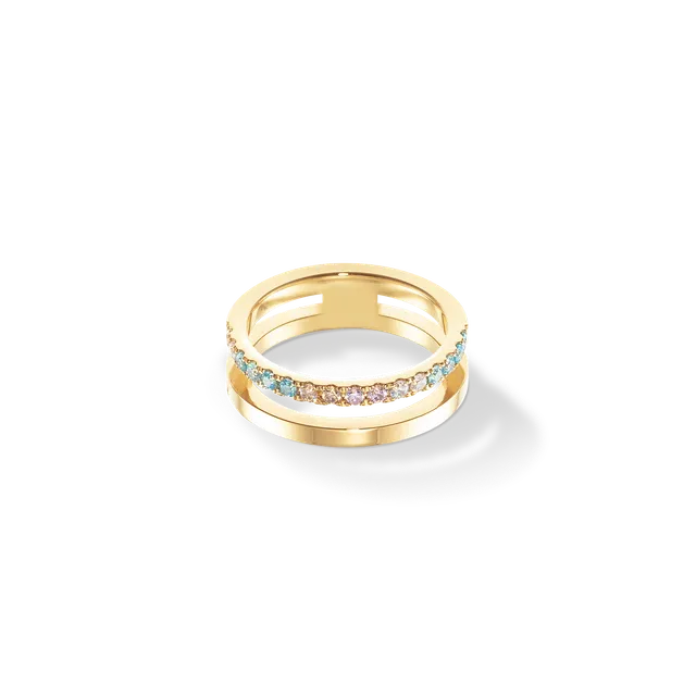 coeur-de-lion-ring-eternal-unity-gold-multicolor-pastell image 1
