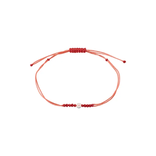 pilgrim-april-geburtsstein-armband-bergkristall-rotes-band image 1