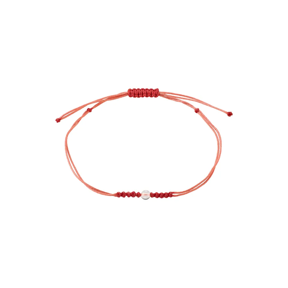 pilgrim-april-geburtsstein-armband-bergkristall-rotes-band image 1