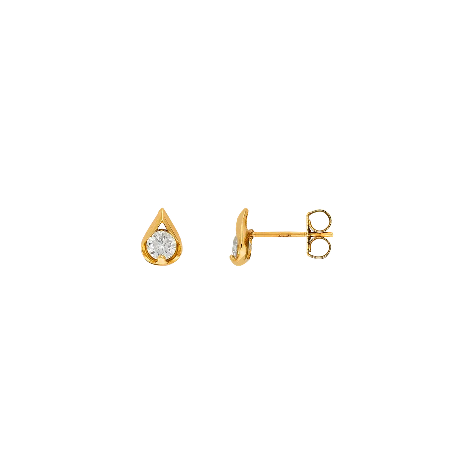 xenox-fine-drop-spark-ohrringe-585-gelbgold-mit-zirkonia image 1