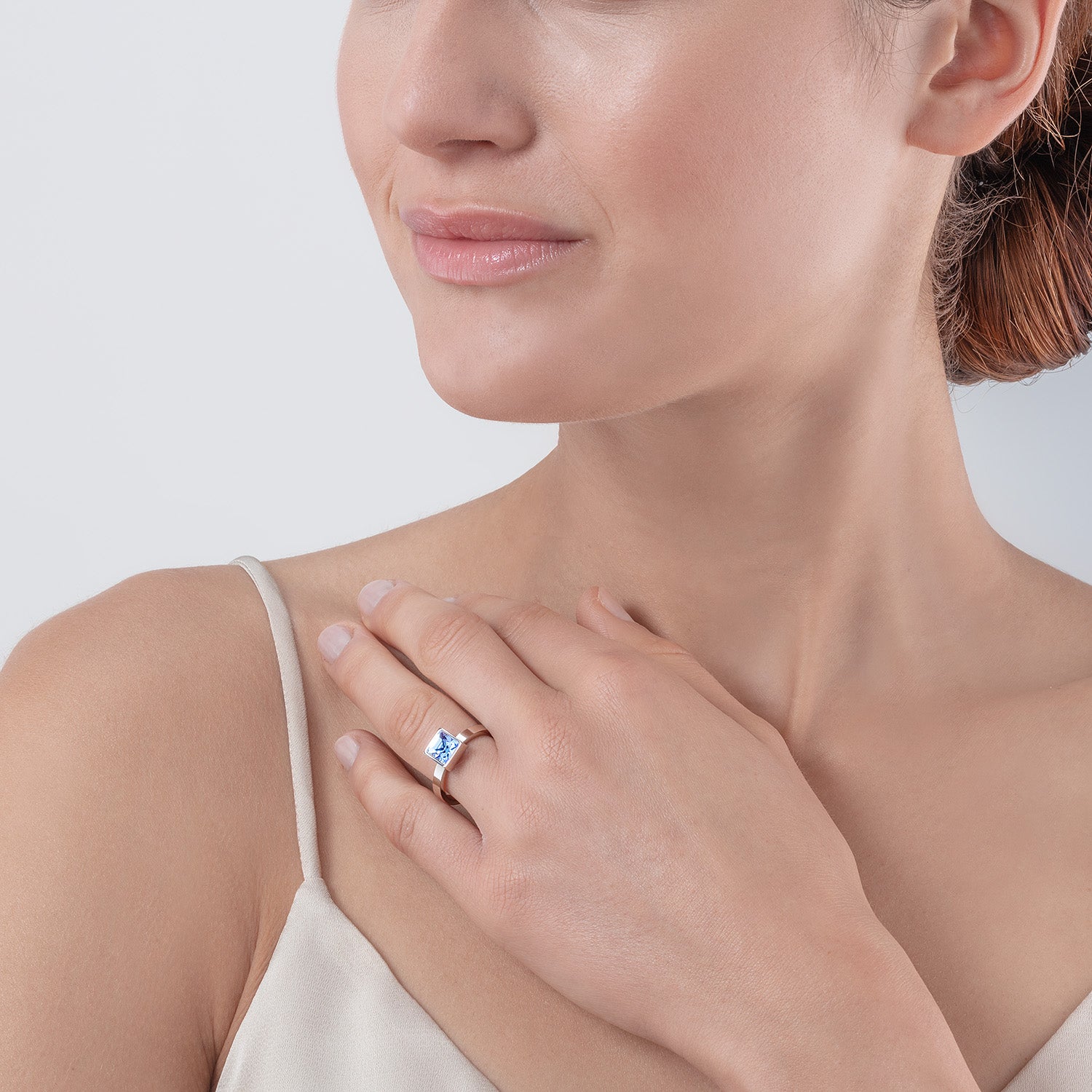 coeur-de-lion-brilliant-square-big-ring-silber-hellblau image 4