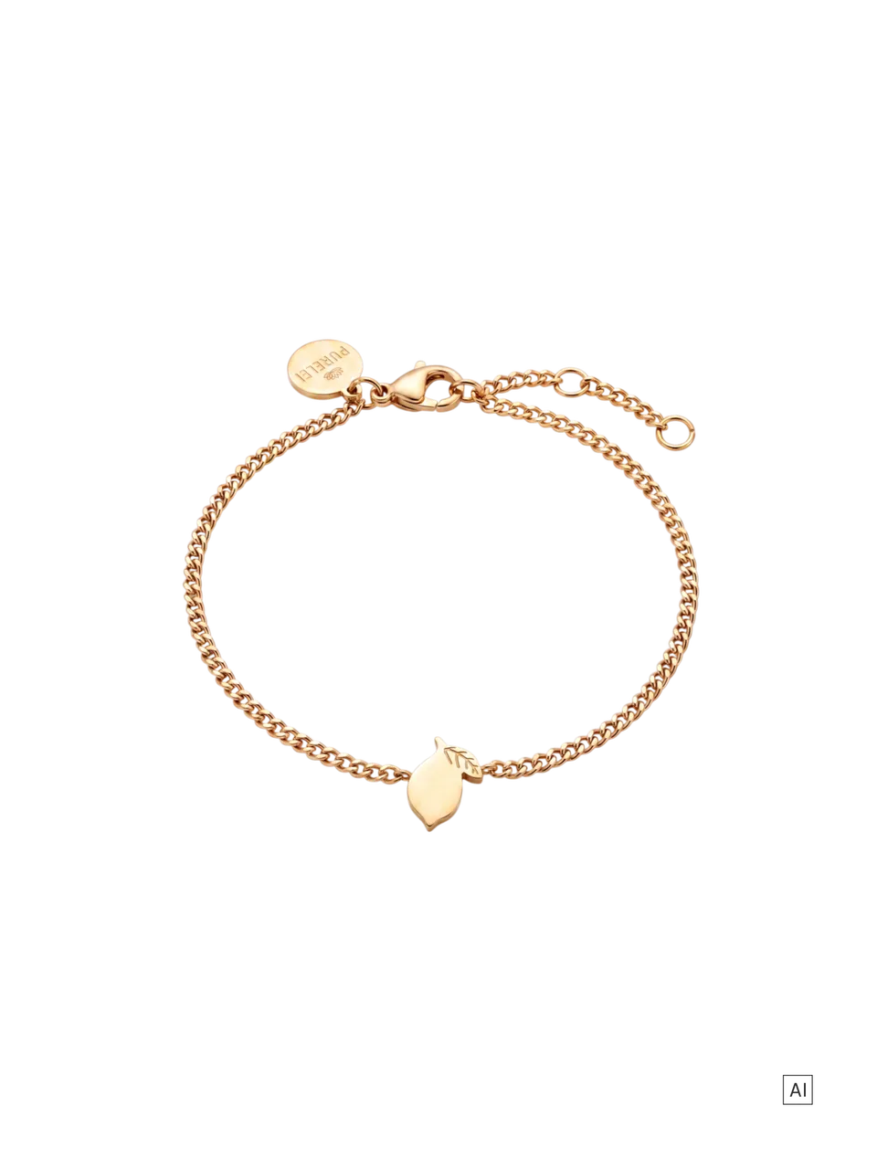 purelei-tiny-lemon-armband-zitronen-anh-nger-verstellbar image 1