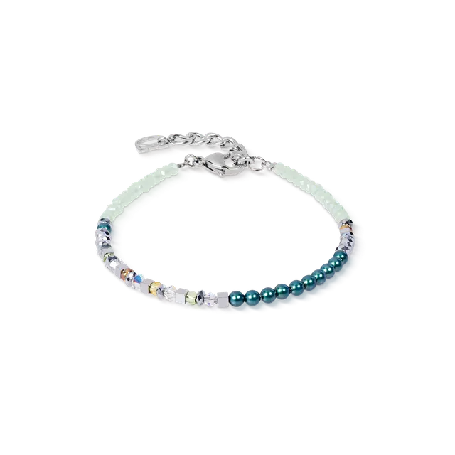 coeur-de-lion-armband-fusion-offset-graphic-gr-n-petrol-3-mm image 1