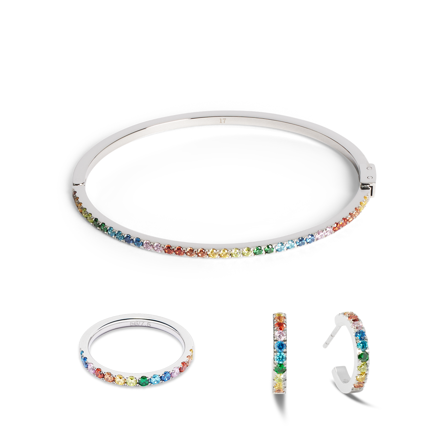 coeur-de-lion-eternal-love-armreif-silber-kristall image 3