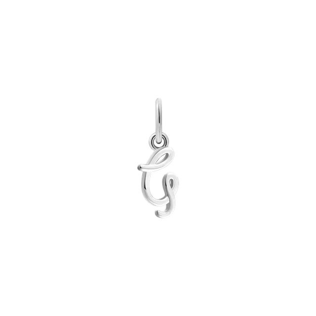 xenox-g-letter-italic-charm-925-sterlingsilber-rhodiniert image 1
