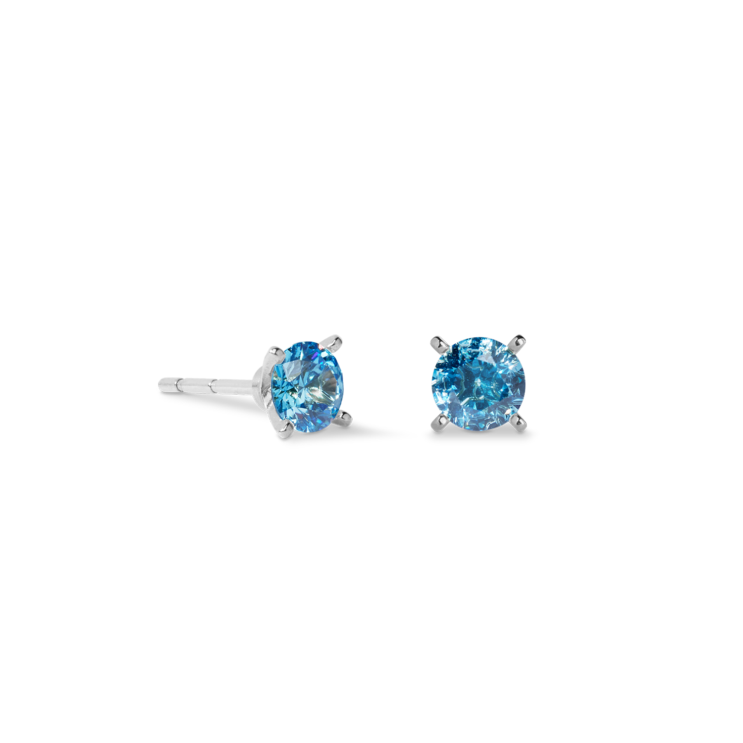 coeur-de-lion-ohrstecker-glam-dot-5-mm-silber-blau image 2