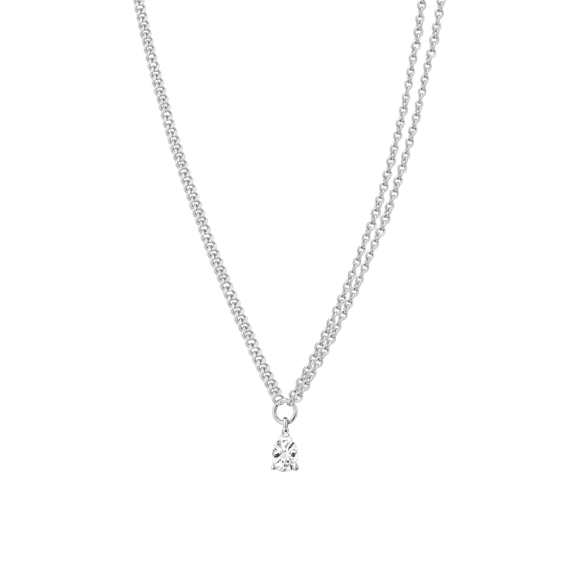 xenox-sundown-halskette-925-sterlingsilber-rhodiniert-zirkonia image 1