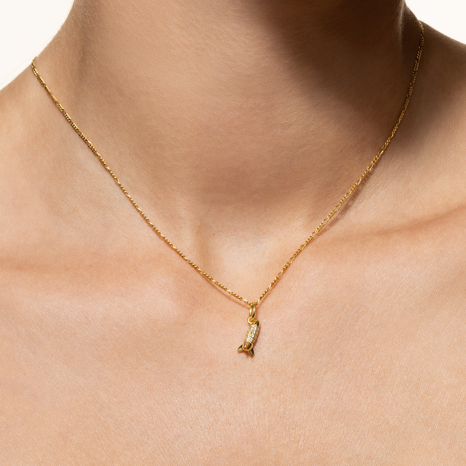 xenox-rakete-charm-925-sterlingsilber-18k-vergoldung-mit-zirkonia image 2