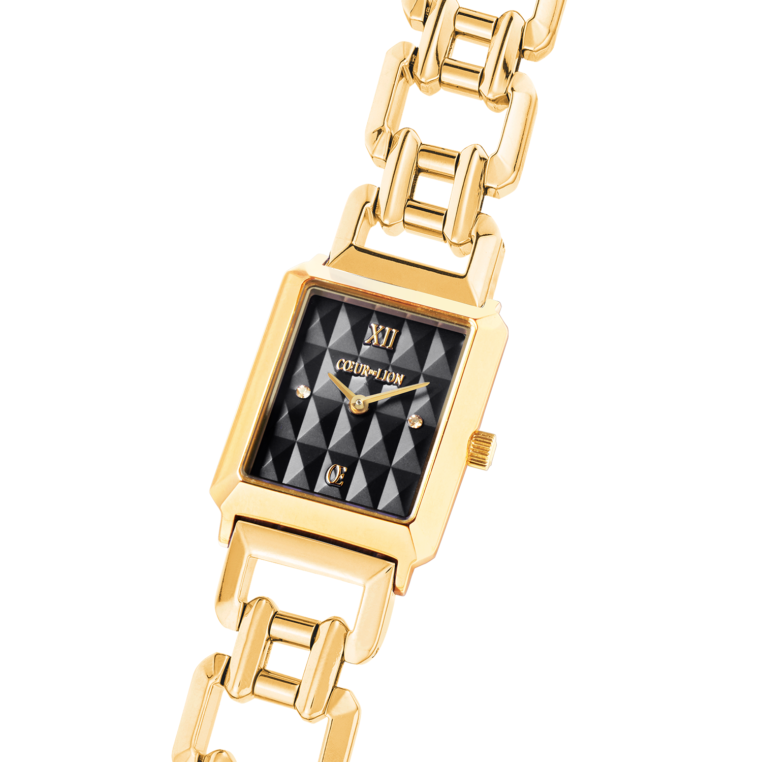 coeur-de-lion-uhr-iconic-spikes-schwarz-gold-statement image 2