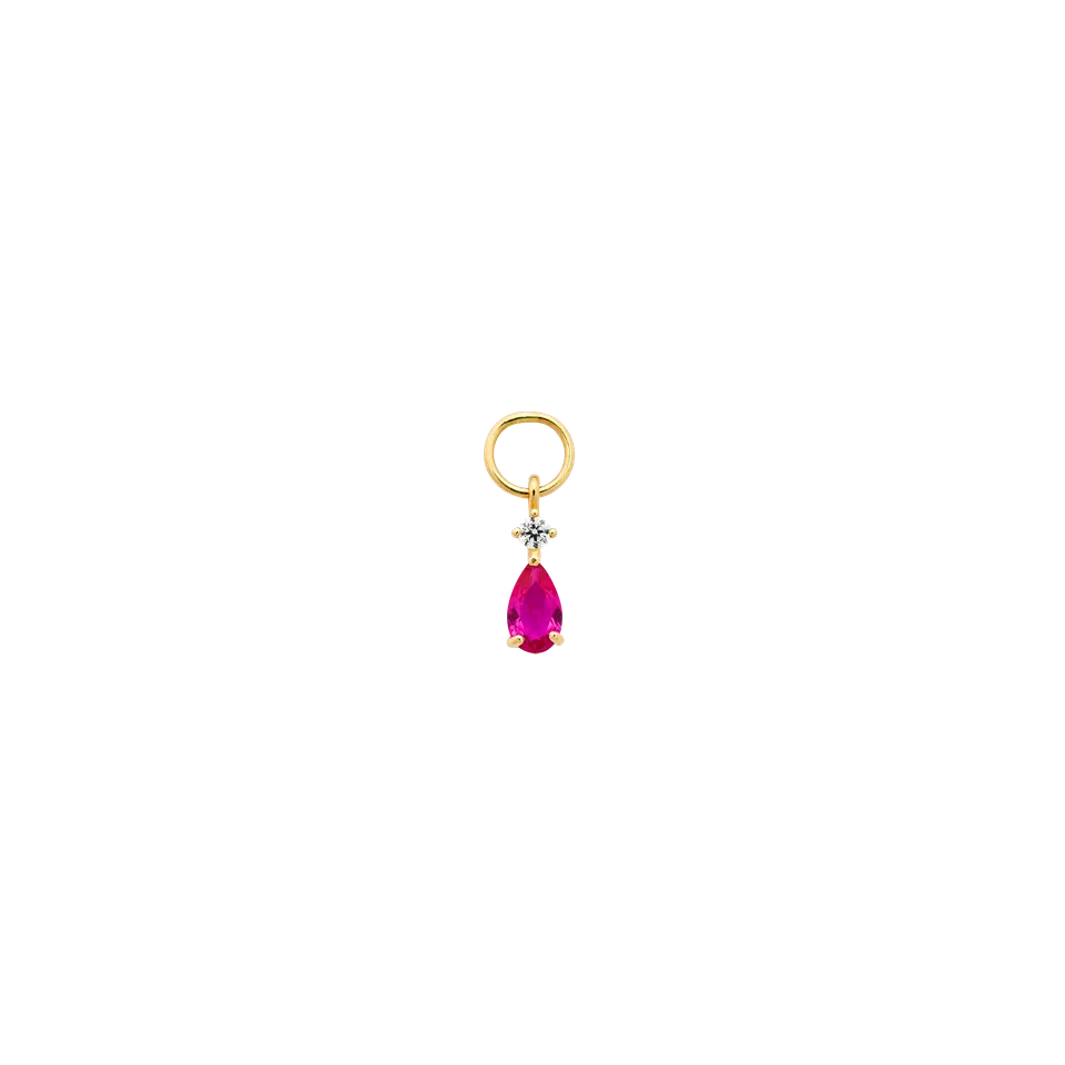 xenox-fine-mila-ohrring-anh-nger-585-gelbgold-mit-zirkonia image 1