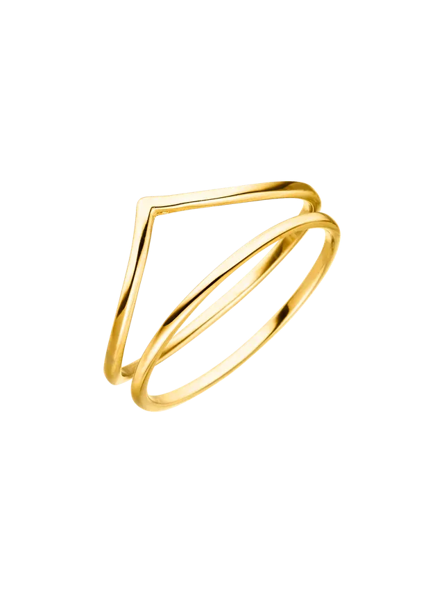 purelei-minimal-muse-set-2er-ring-set-v-form-und-minimal image 1