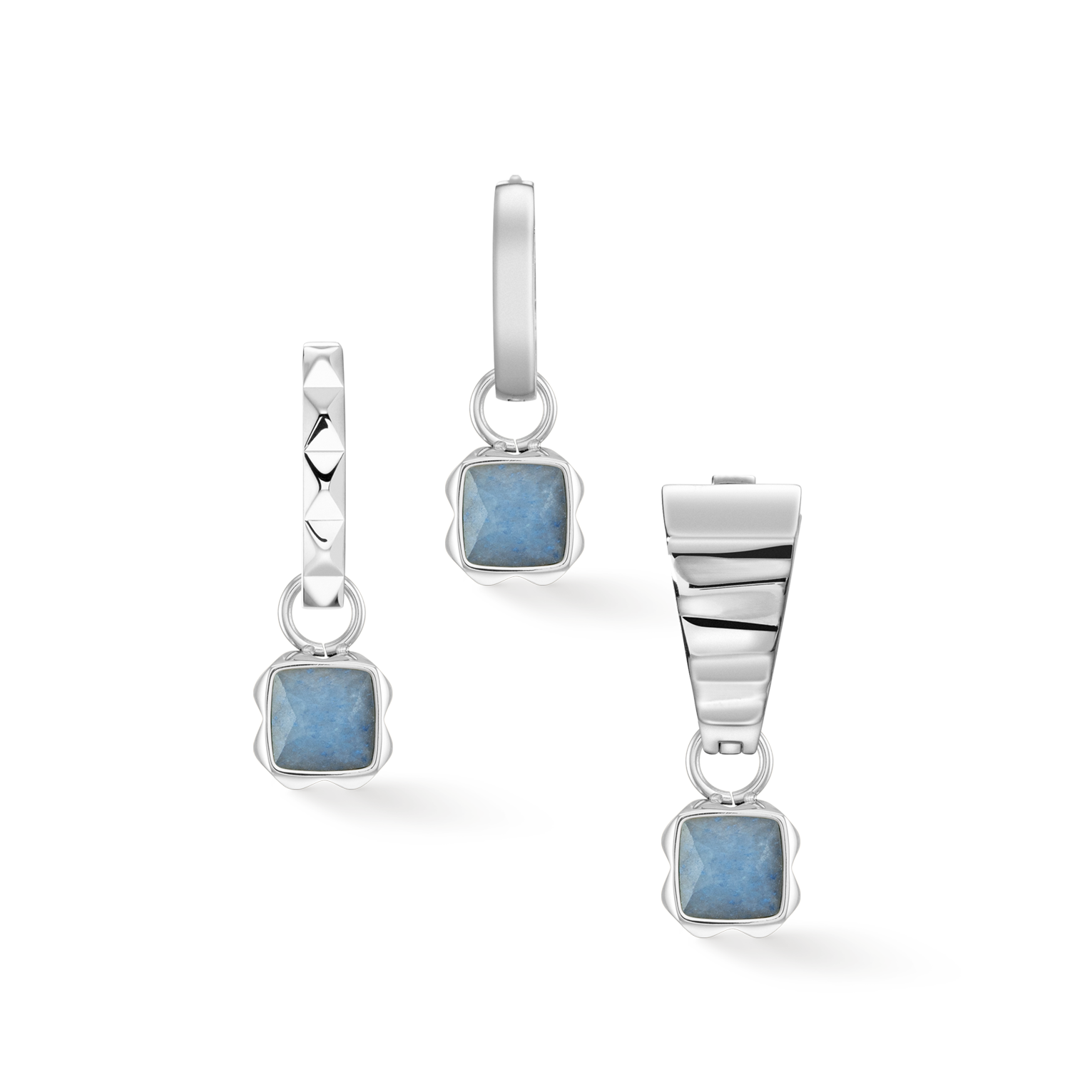 coeur-de-lion-birthstone-m-rz-charm-blauer-aventurin-silber-1-cm image 3