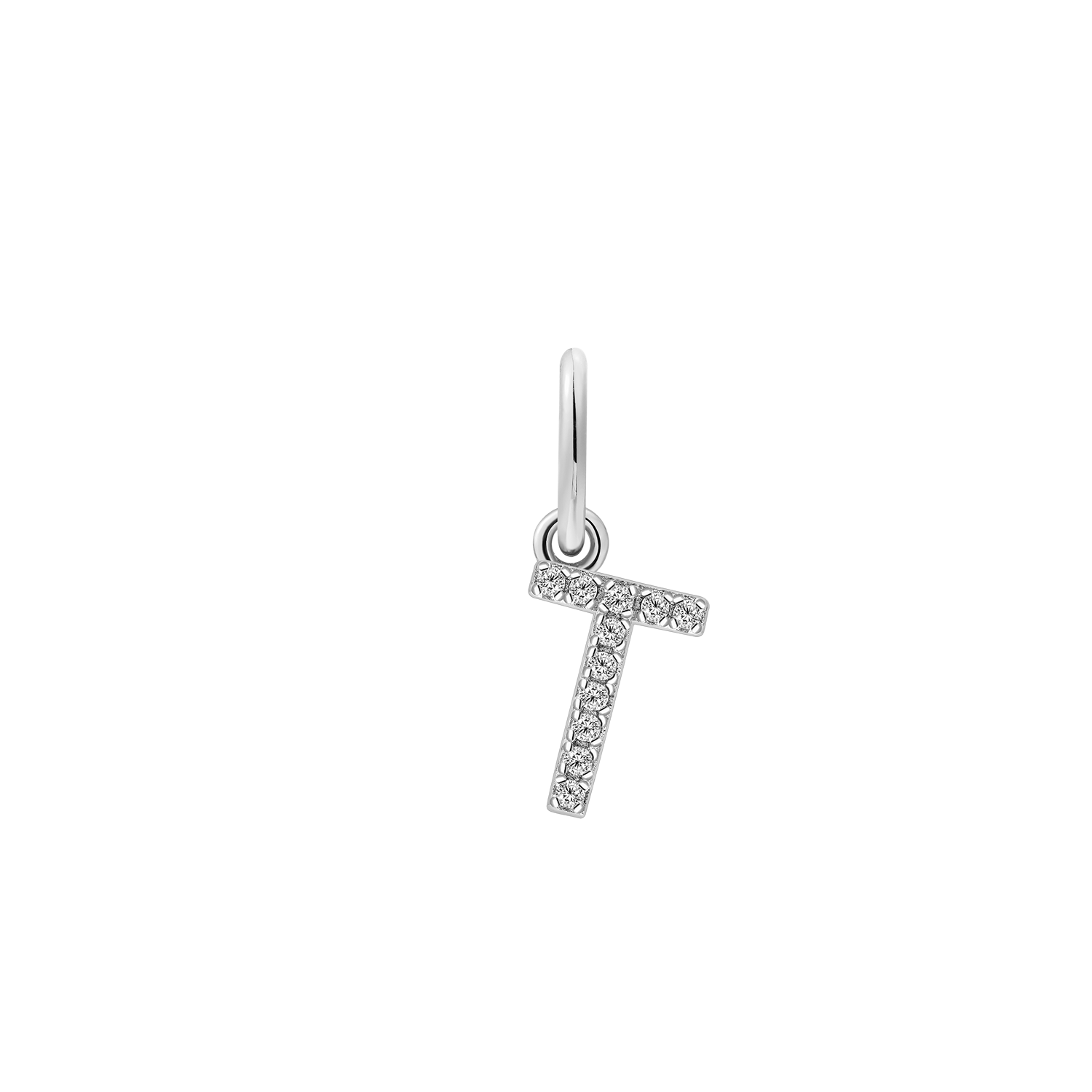 xenox-t-letter-charm-925-sterlingsilber-18k-vergoldet-mit-zirkonia image 2