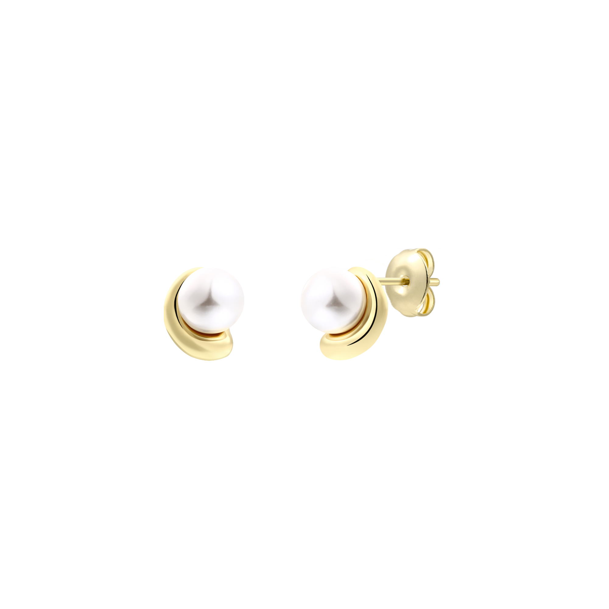 xenox-pearl-sea-ohrringe-925-sterlingsilber-18k-vergoldet-mit-perle image 1