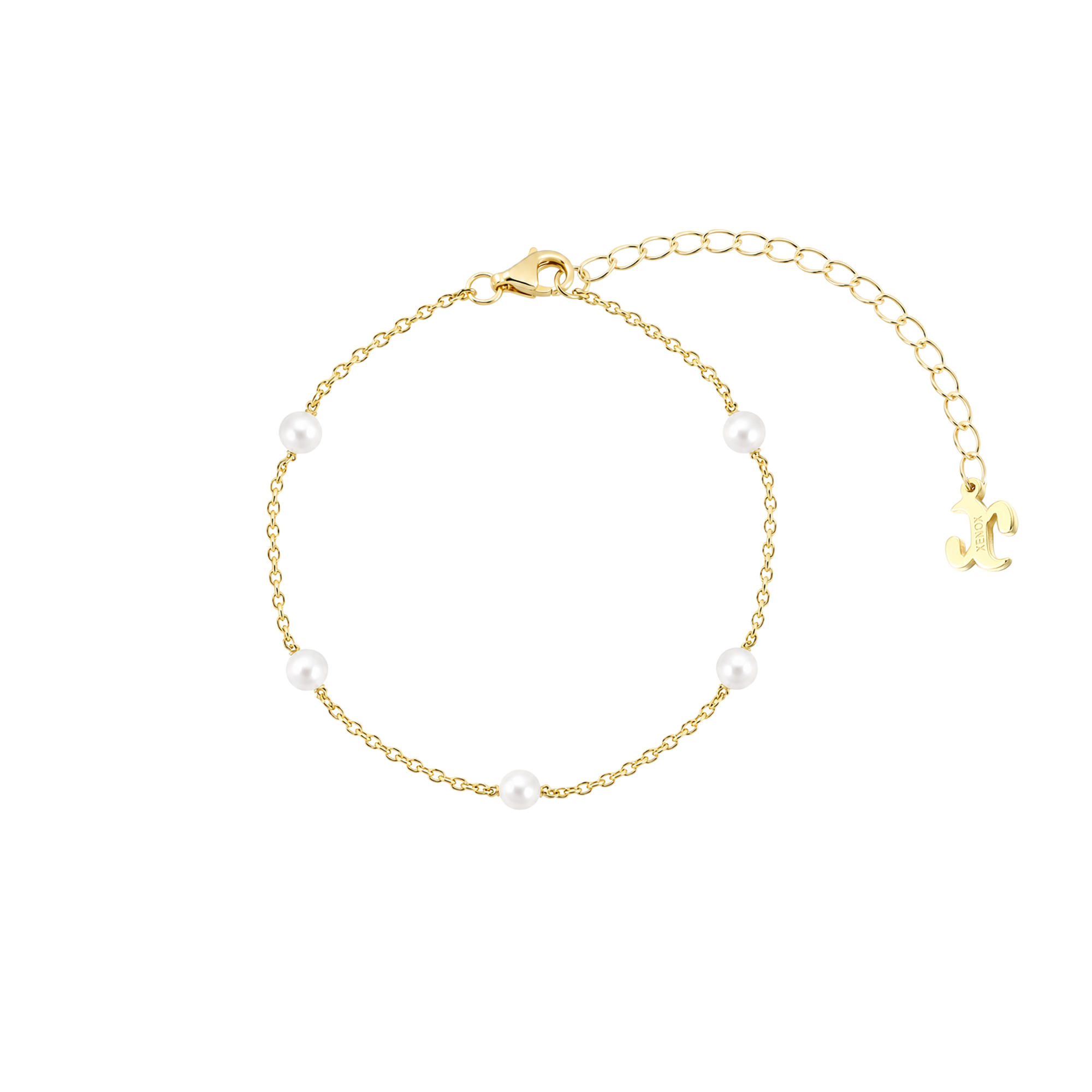 xenox-pearl-sea-armband-925-sterlingsilber-18k-vergoldung-mit-perlen image 1