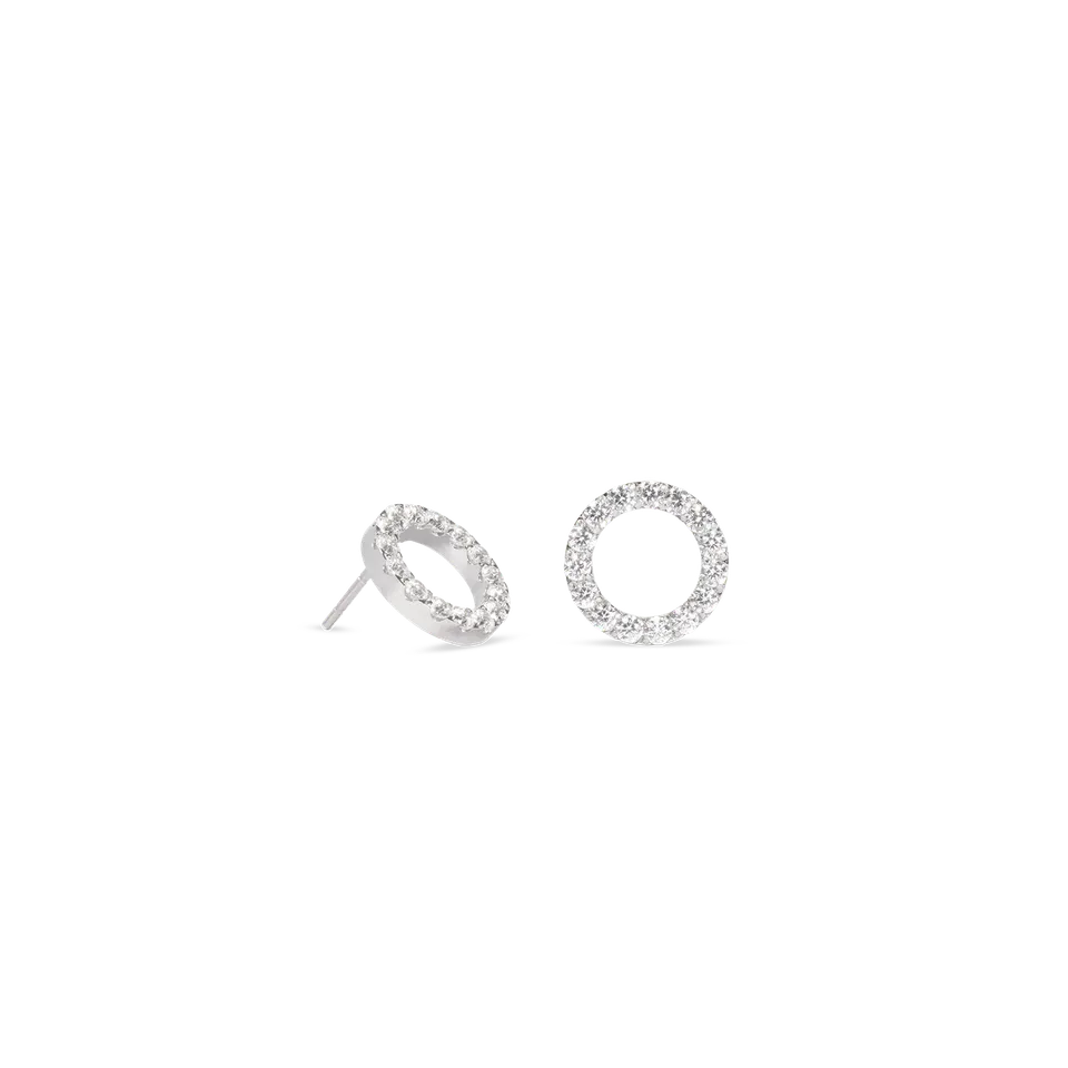 coeur-de-lion-ohrringe-sparkling-circle-silber-kristall image 1