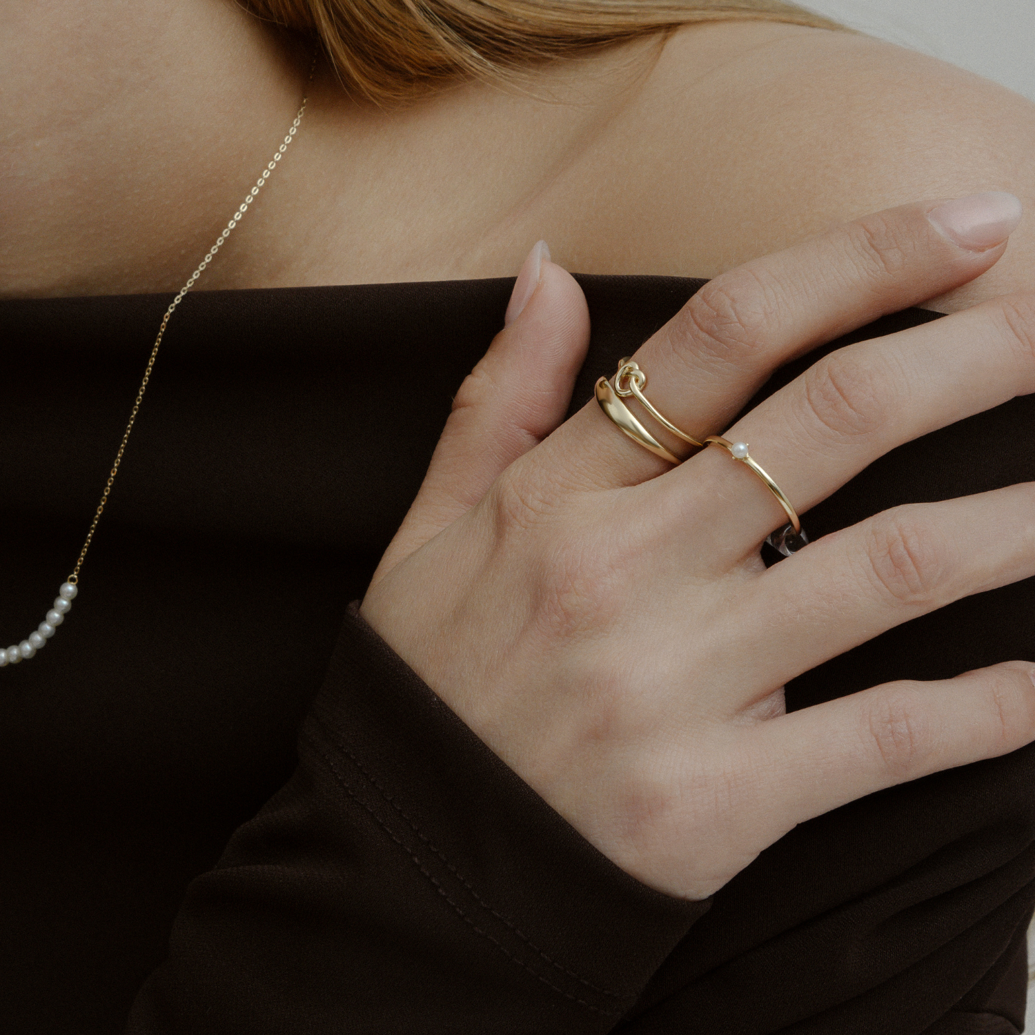 xenox-fine-colette-ring-585-gelbgold-mit-s-wasserperle image 2
