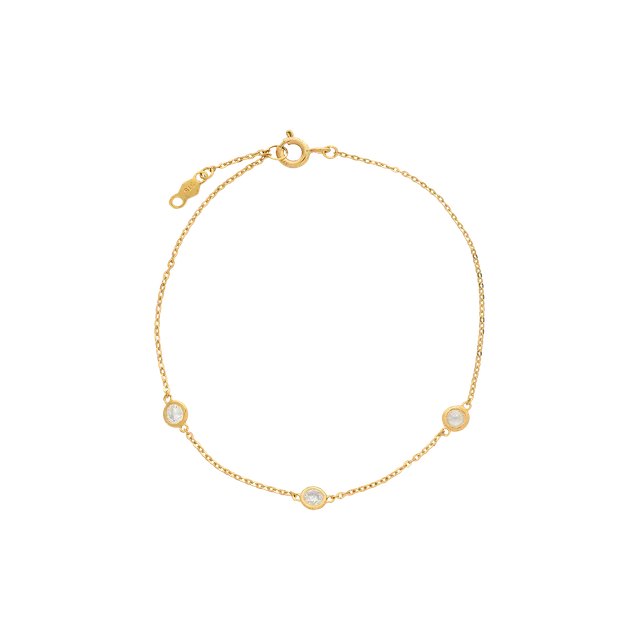 xenox-fine-zarge-armband-585-gelbgold-mit-zirkonia-2 image 1