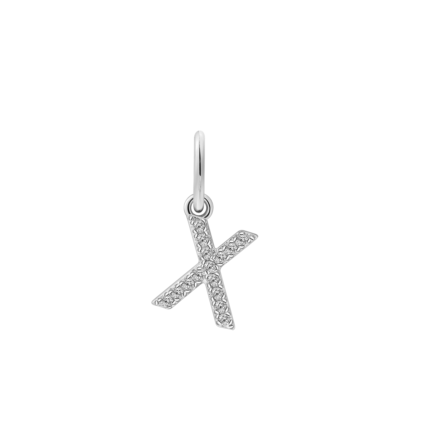 xenox-x-letter-charm-925-sterlingsilber-18k-vergoldet-mit-zirkonia image 2