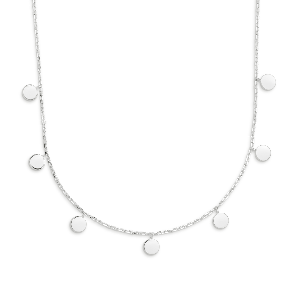 xenox-pl-ttchen-halskette-925-sterlingsilber-rhodiniert image 1