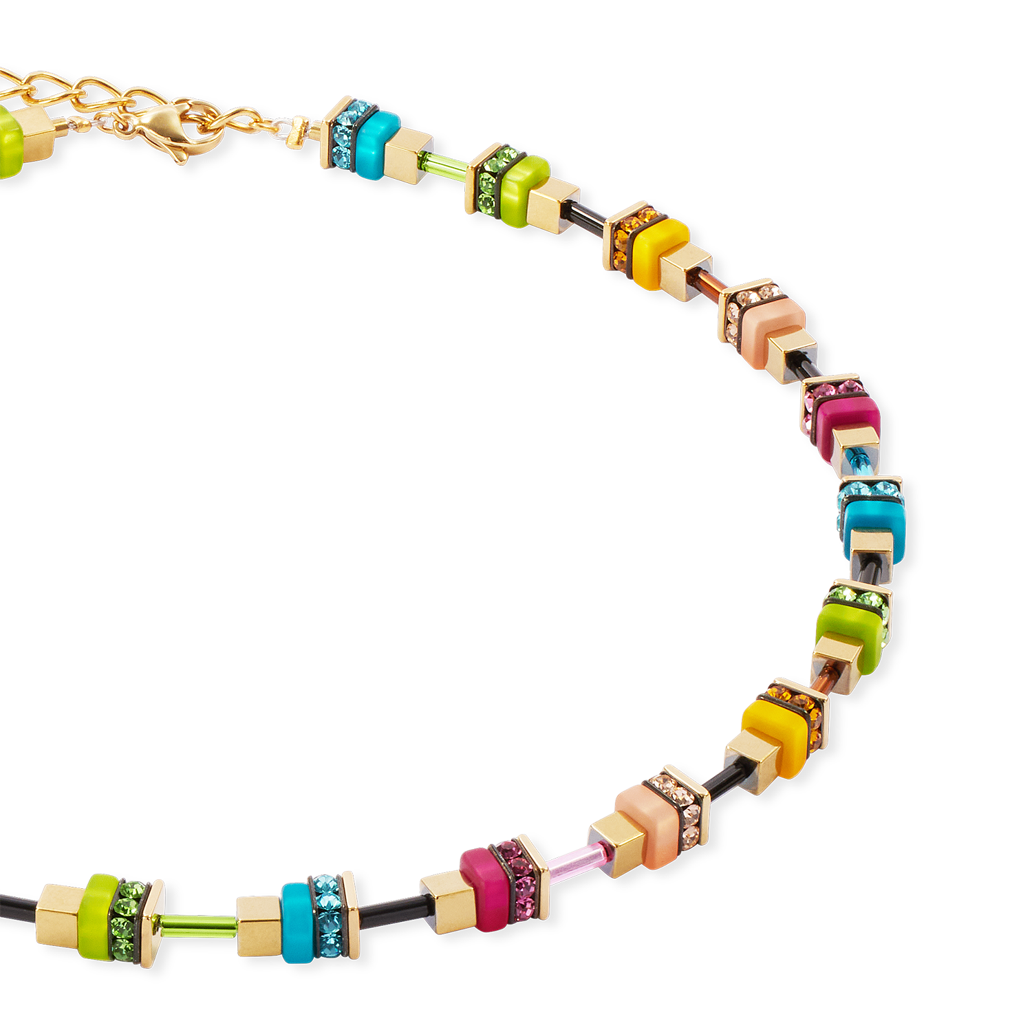 coeur-de-lion-geocube-halskette-boho-sunset-cube-rainbow-multicolor image 2