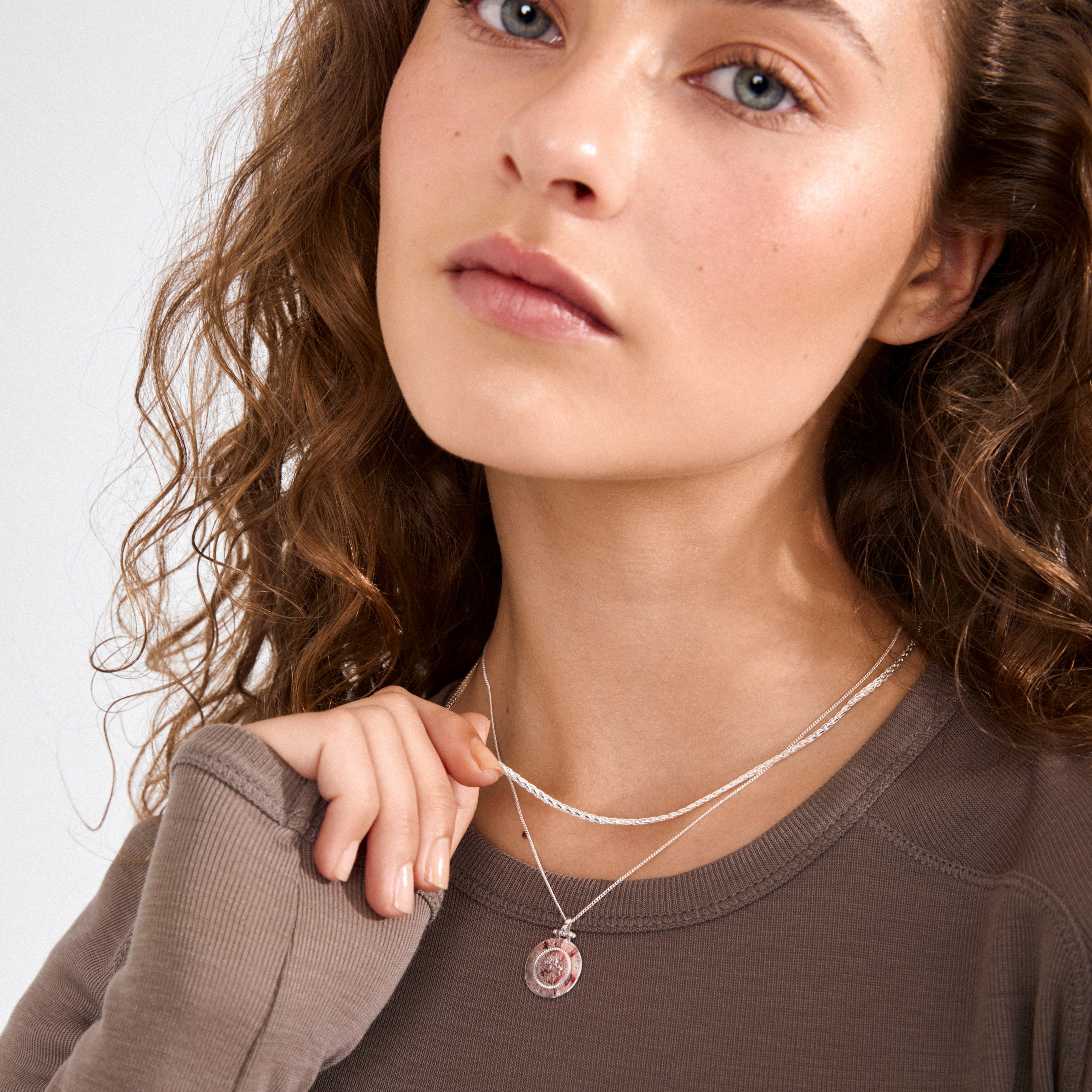 pilgrim-nomad-2-in-1-m-nz-kette-versilbert-layering-set image 2