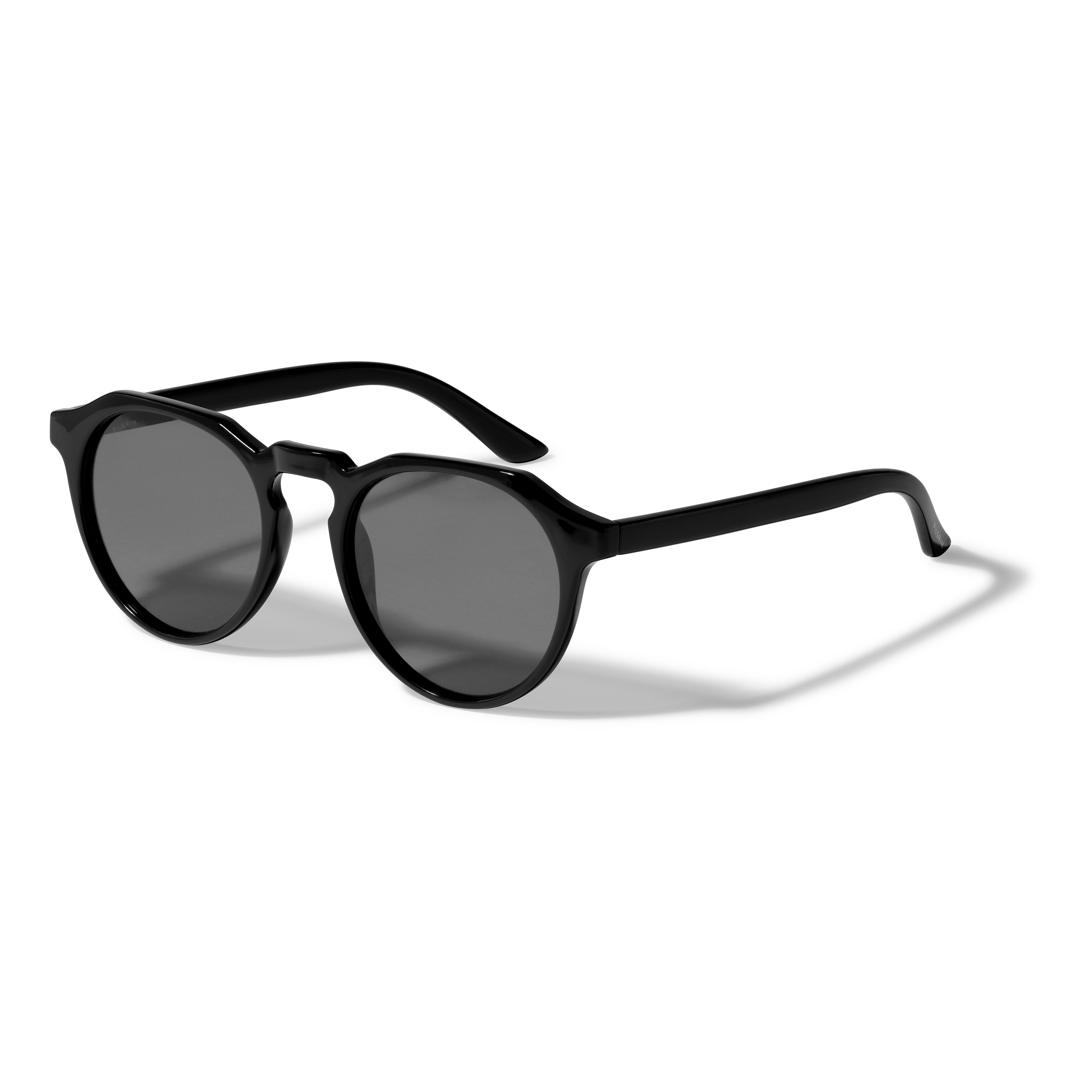 pilgrim-alejandra-sonnenbrille-schwarz-rund-eckig-mit-uva-uvb-schutz image 1