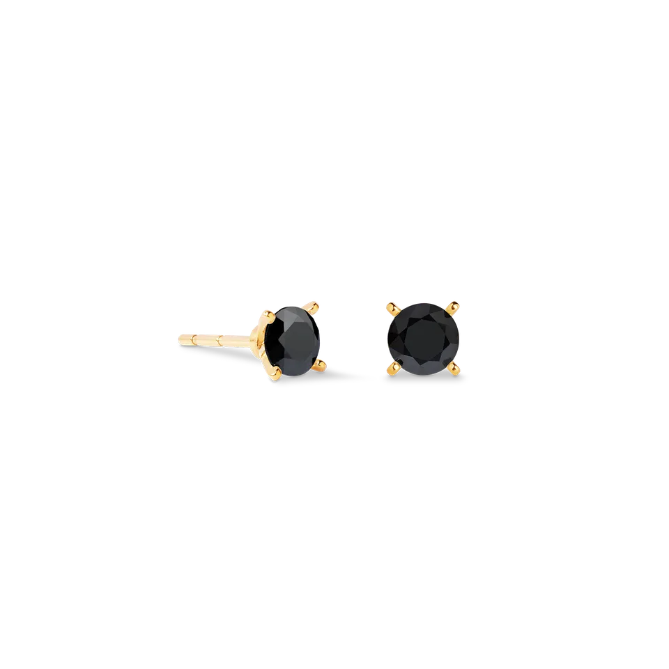 coeur-de-lion-ohrstecker-glam-dot-5-mm-gold-schwarz image 1