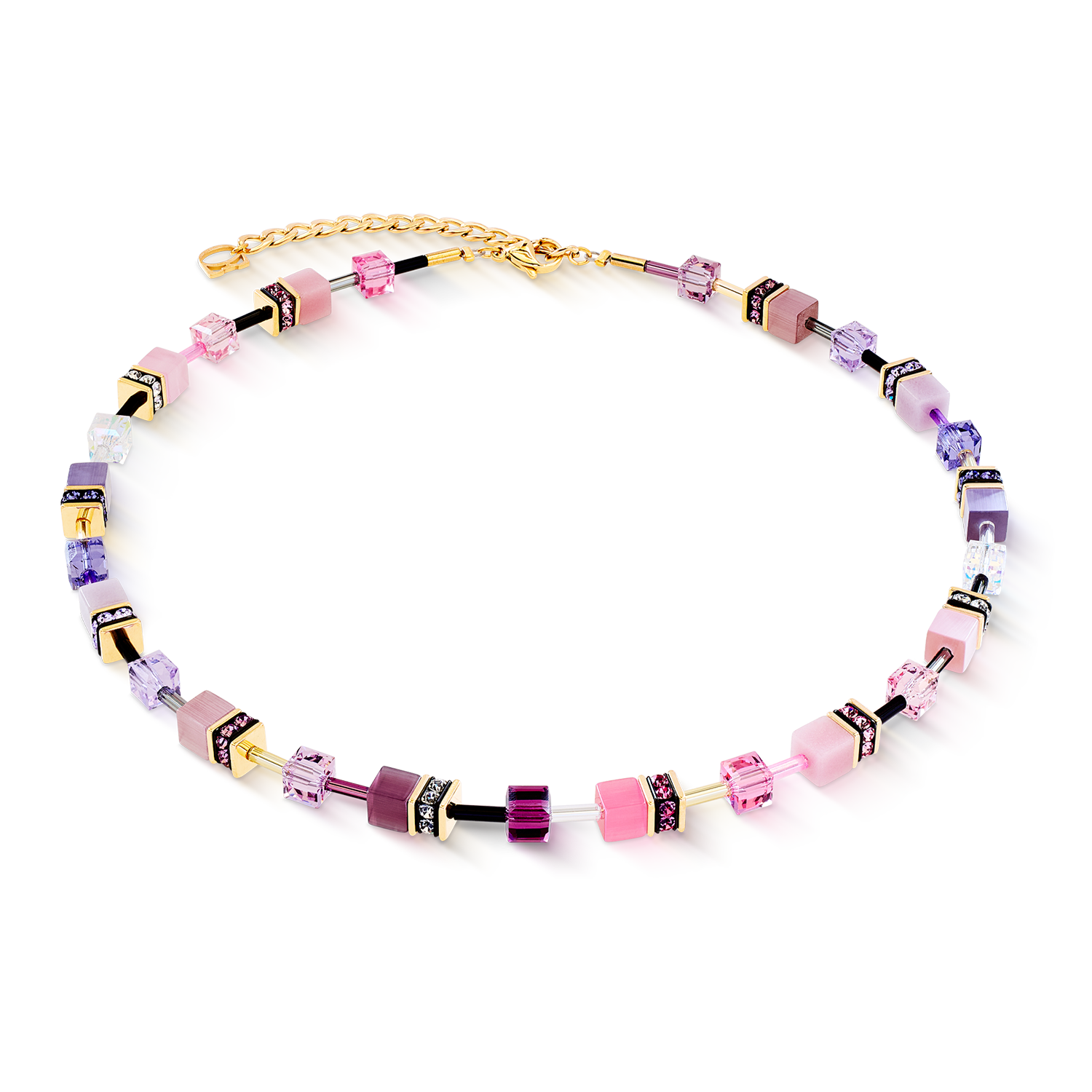 coeur-de-lion-geocube-iconic-halskette-rosa-flieder image 1
