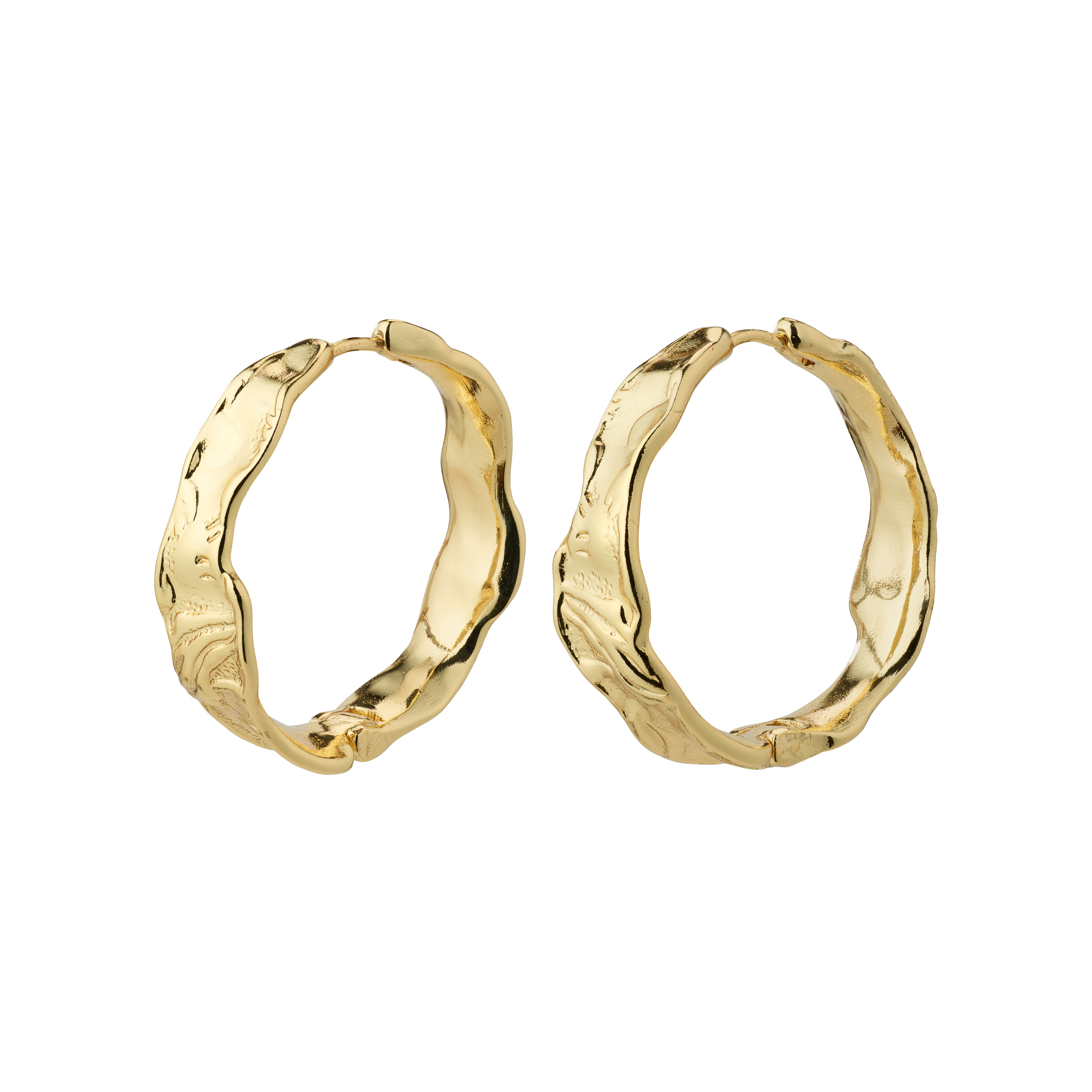 pilgrim-julita-creolen-goldplattiert-twisted-design image 1
