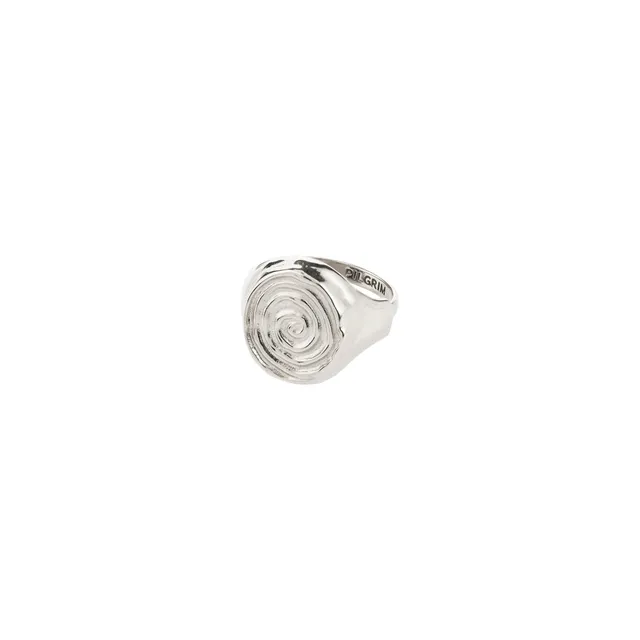 pilgrim-air-ring-versilbert-siegelring-spiral-design image 1