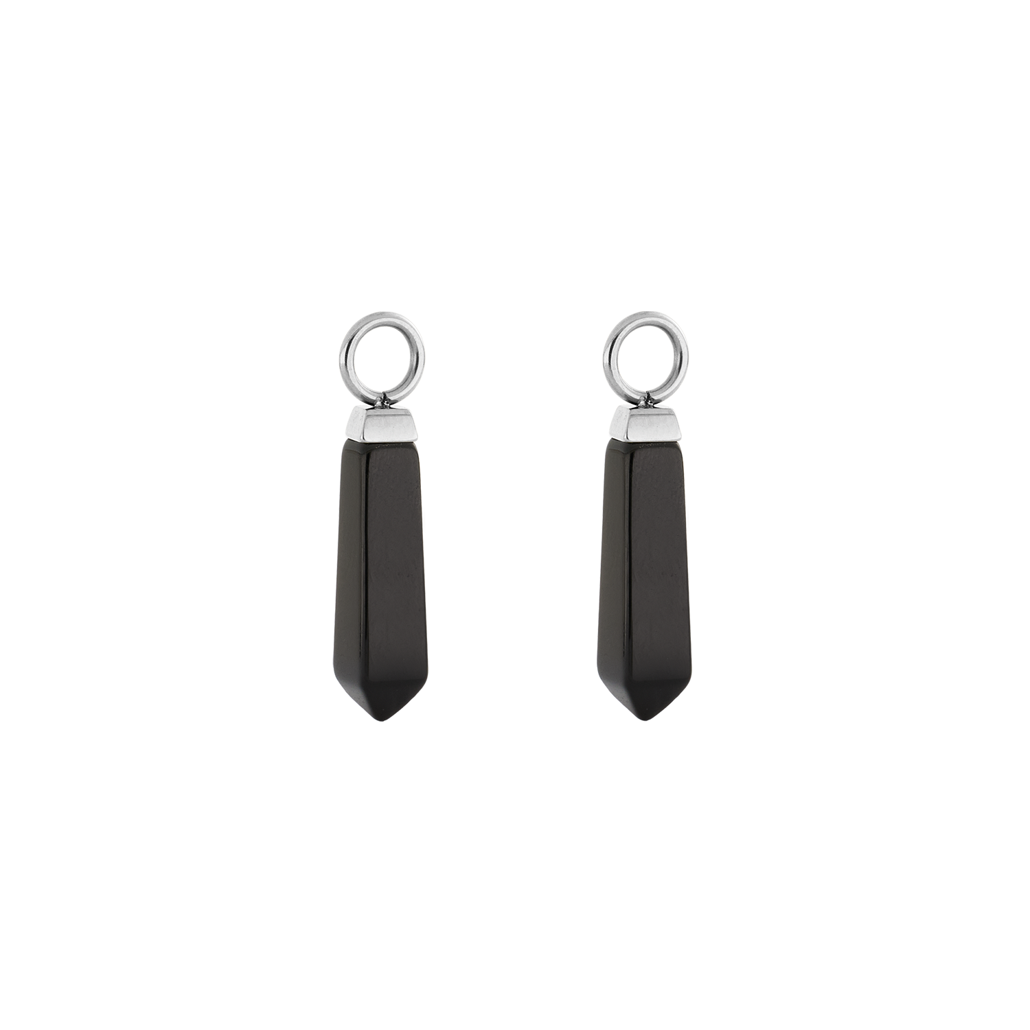 coeur-de-lion-ear-me-up-charm-obelisk-silber-schwarz image 1