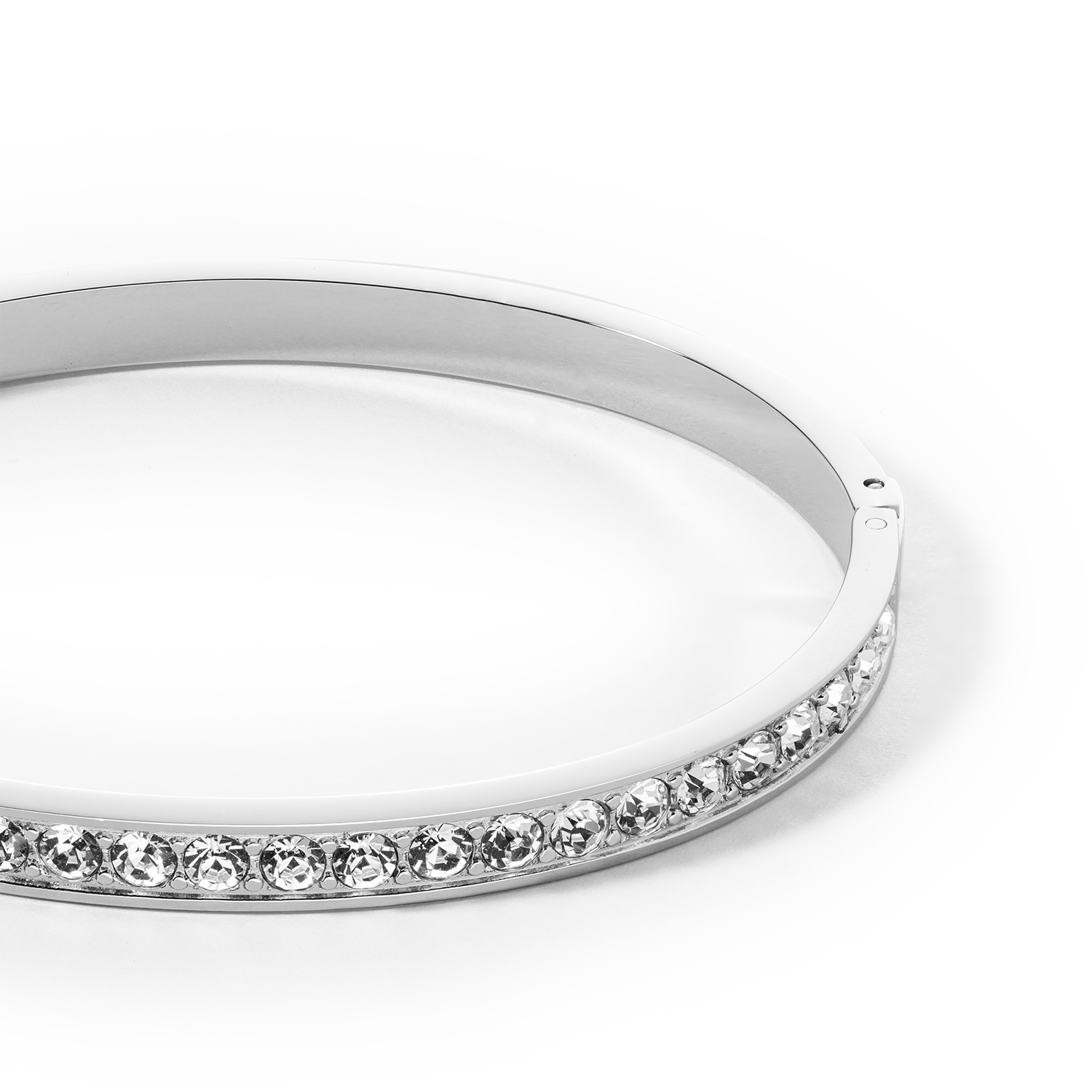 coeur-de-lion-iconic-armreif-edelstahl-kristalle-silber-kristall-17-cm image 2