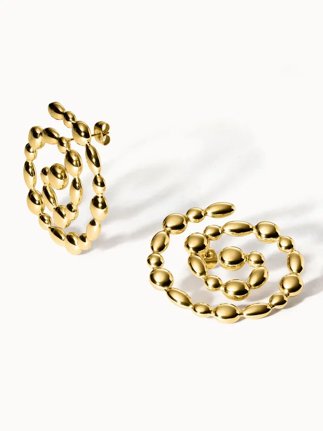 purelei-swirl-ohrringe-statement-ohrstecker-40-x-38-mm image 1