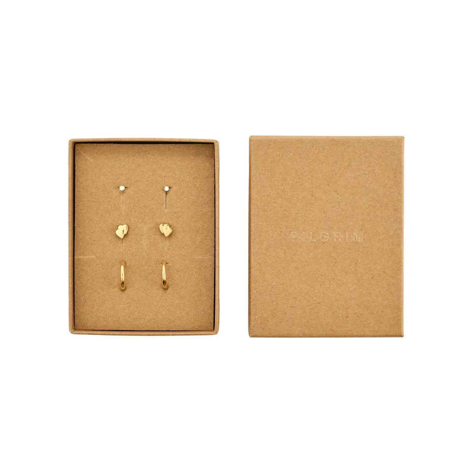 pilgrim-halo-geschenkset-3-in-1-ohrringe-vergoldet image 1