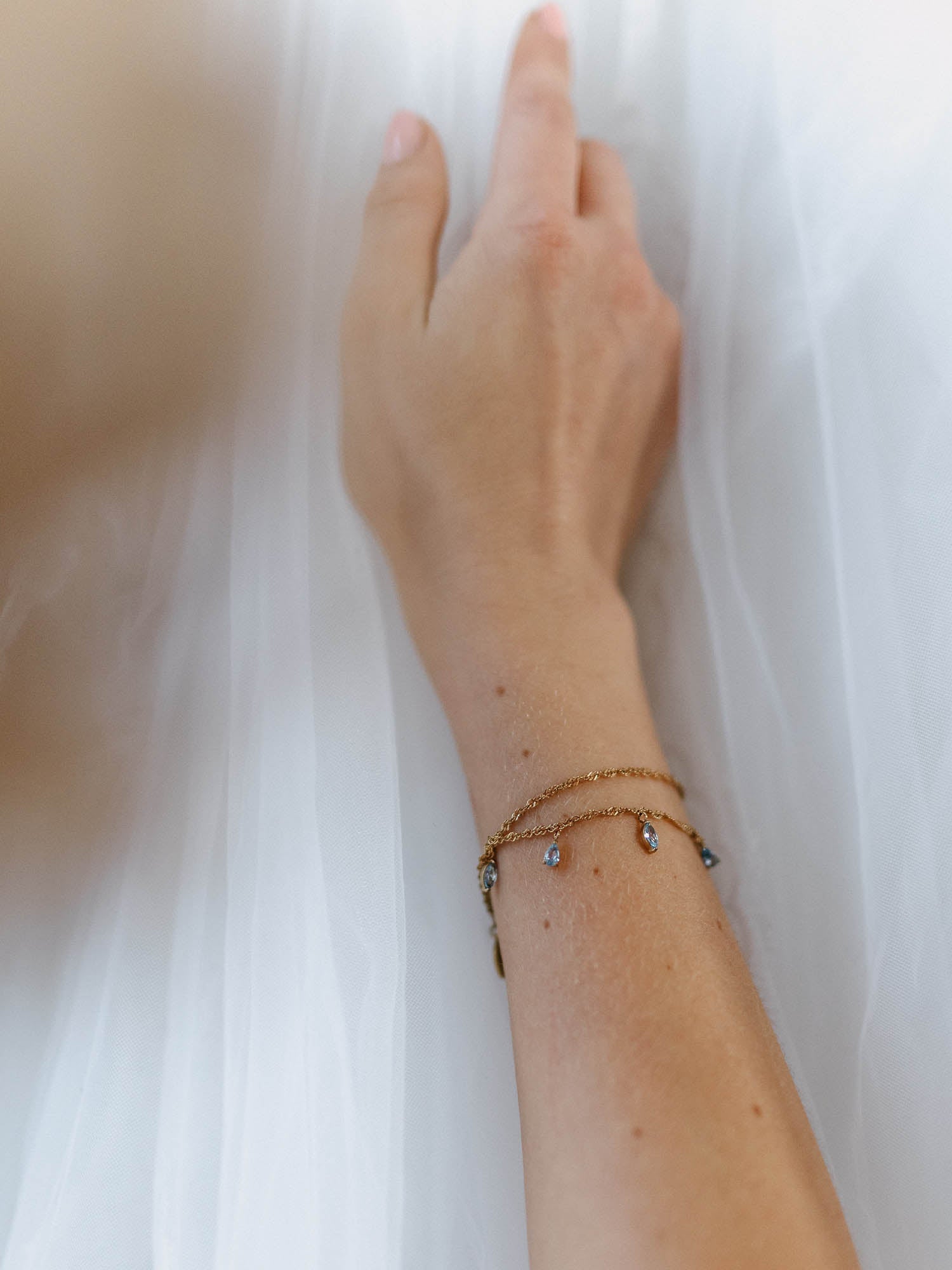 purelei-mahina-club-promise-armband-doppelreihiges-armband-mit-aquamarin image 2