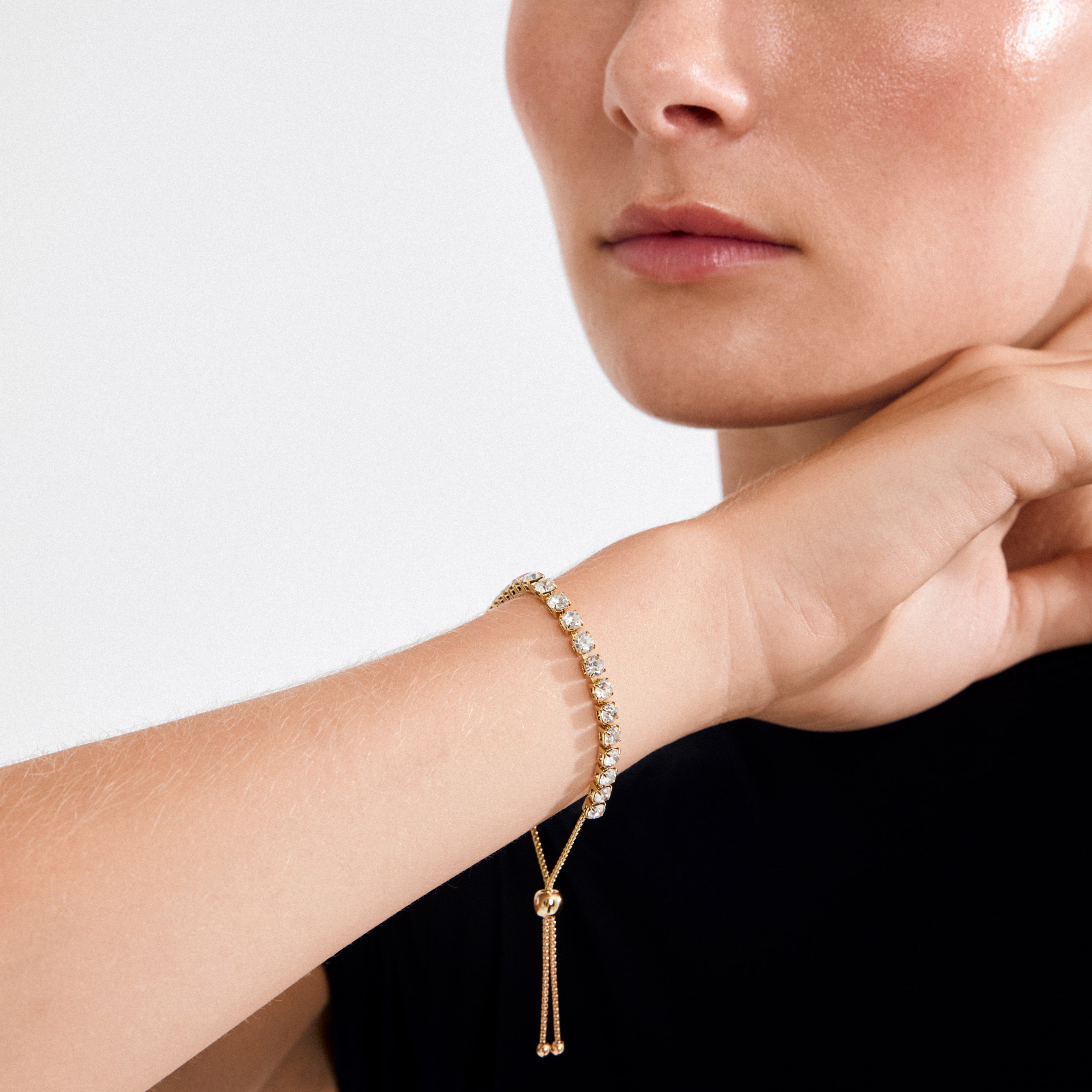pilgrim-lucia-kristall-armband-verstellbar-vergoldet image 5
