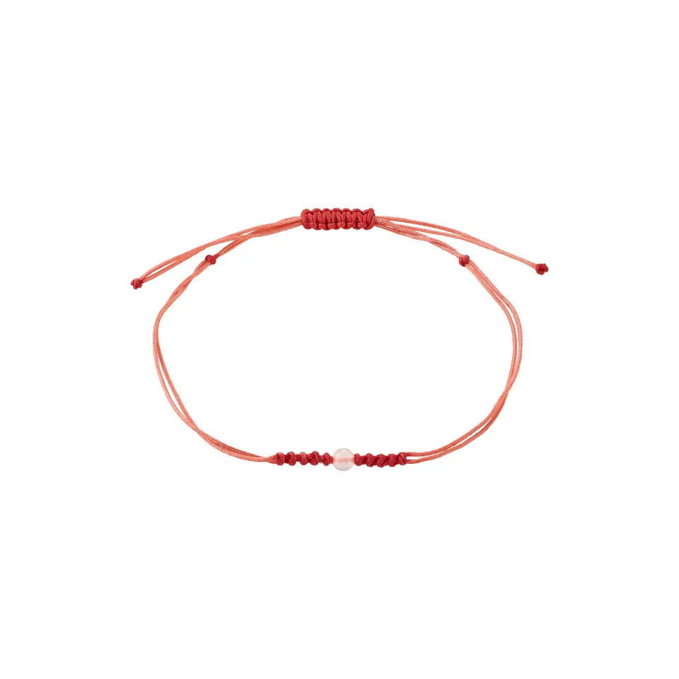 pilgrim-june-geburtsstein-armband-mondstein-rotes-band image 1