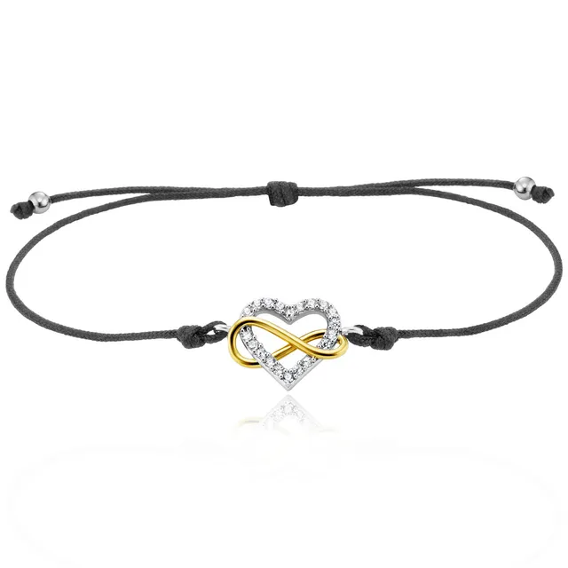 julie-julsen-infinity-heart-armband-silber-mit-herz-infinity-und-20-wei-e-zirkon image 1
