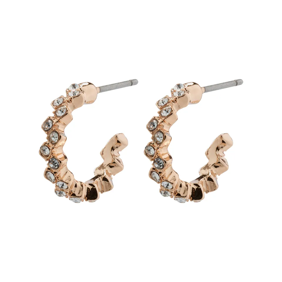 pilgrim-ester-creolen-ohrringe-rosegold-plattiert-mit-preciosa-kristallen image 1