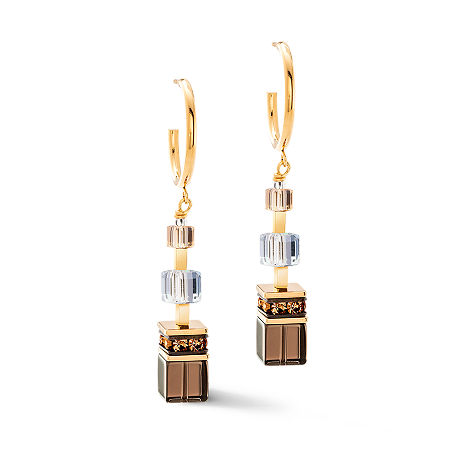 coeur-de-lion-geocube-precious-statement-ohrringe-golden-blush image 2
