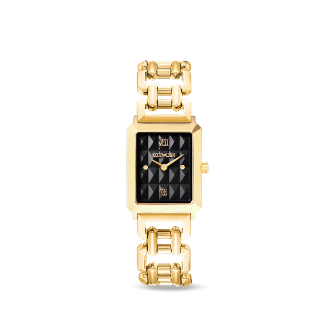 coeur-de-lion-uhr-iconic-spikes-schwarz-gold-statement image 1