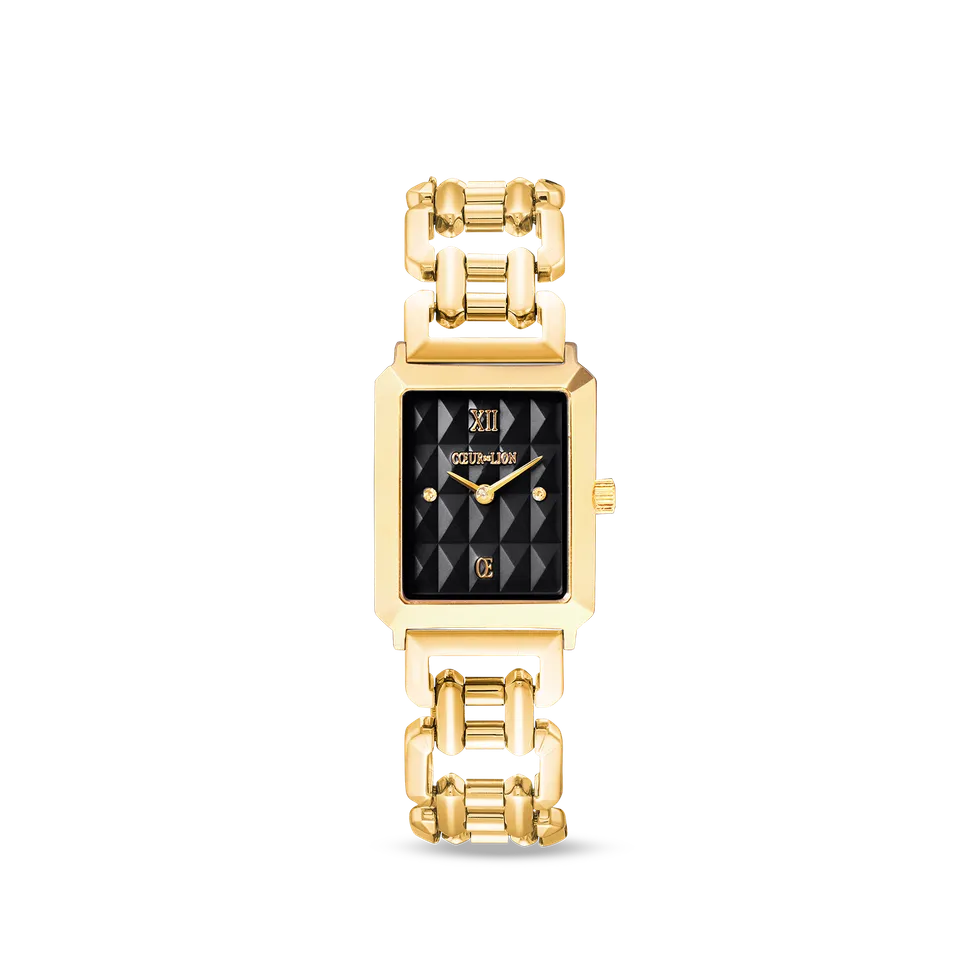 coeur-de-lion-uhr-iconic-spikes-schwarz-gold-statement image 1