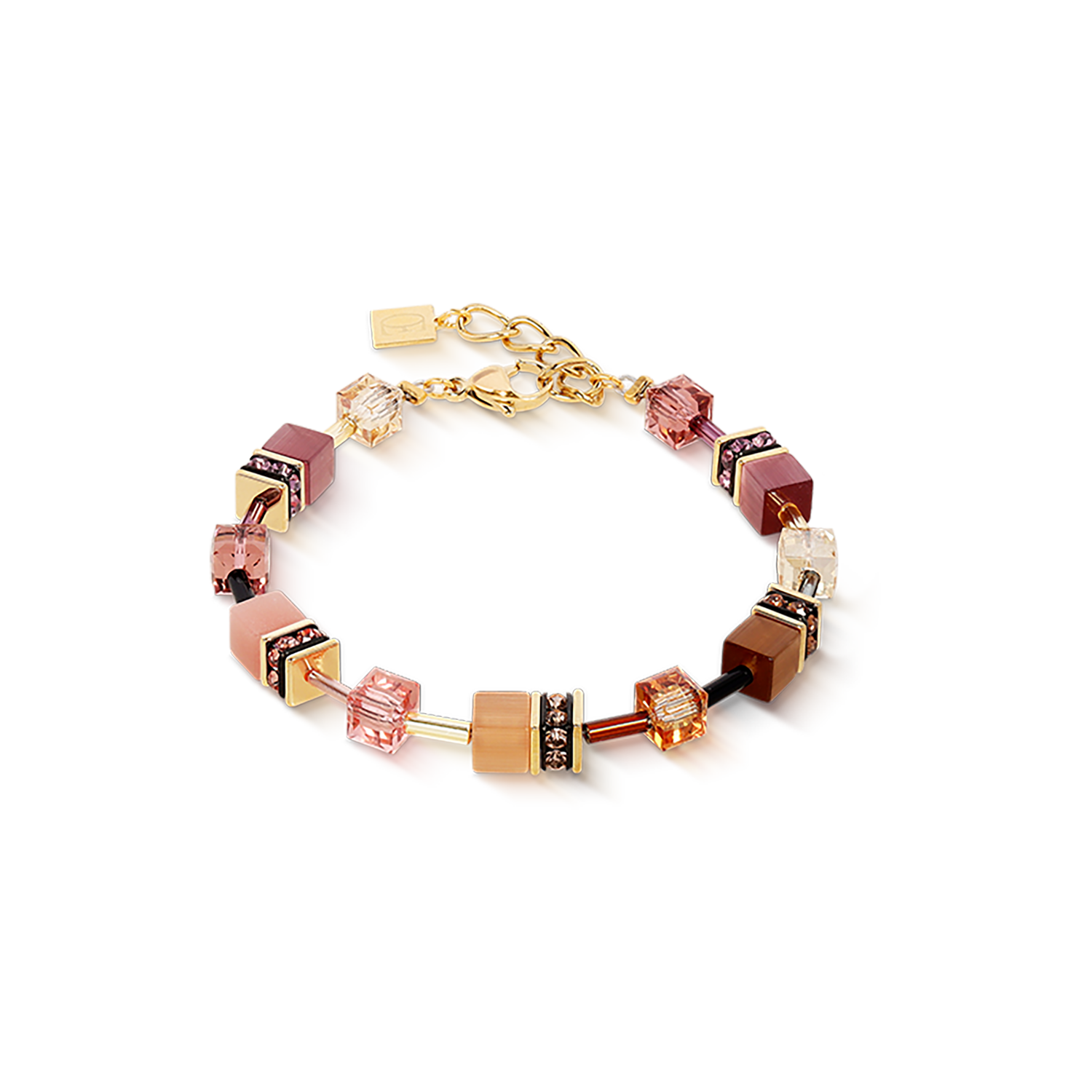 coeur-de-lion-geocube-iconic-armband-golden-blush image 1