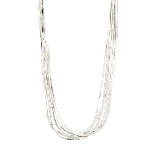 pilgrim-kira-halskette-versilbert-5-reihig-schlangenkette image 1