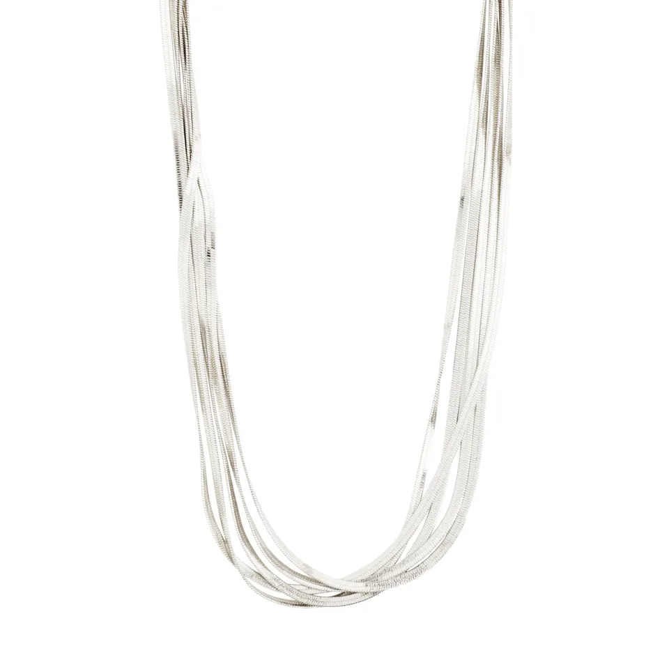 pilgrim-kira-halskette-versilbert-5-reihig-schlangenkette image 1
